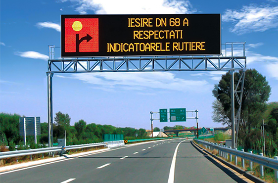 Futuras soluções tecnológicas para controle de tráfego, sinais de segurança rodoviária e anúncio de regulamentos de trânsito com tela de LED!!