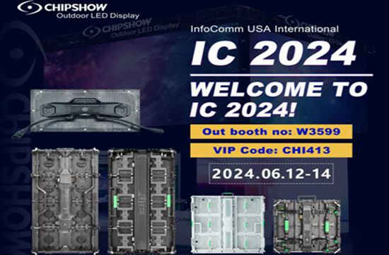 Chipshow na InfoComm Las Vegas 2024 com soluções futurísticas de display LED!