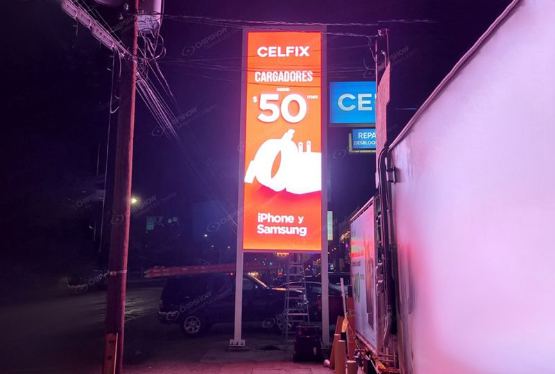 Placa de publicidade LED para exterior C-Slim P6.67 nos EUA